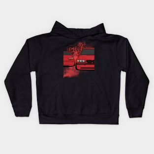 Stanced red e46 Kids Hoodie